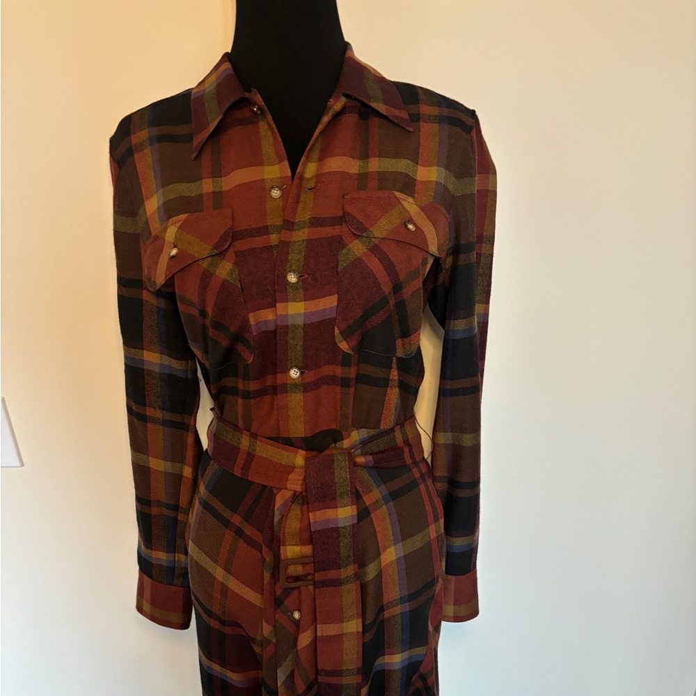 Polo Ralph Lauren wool shirt dress. Excellent condition